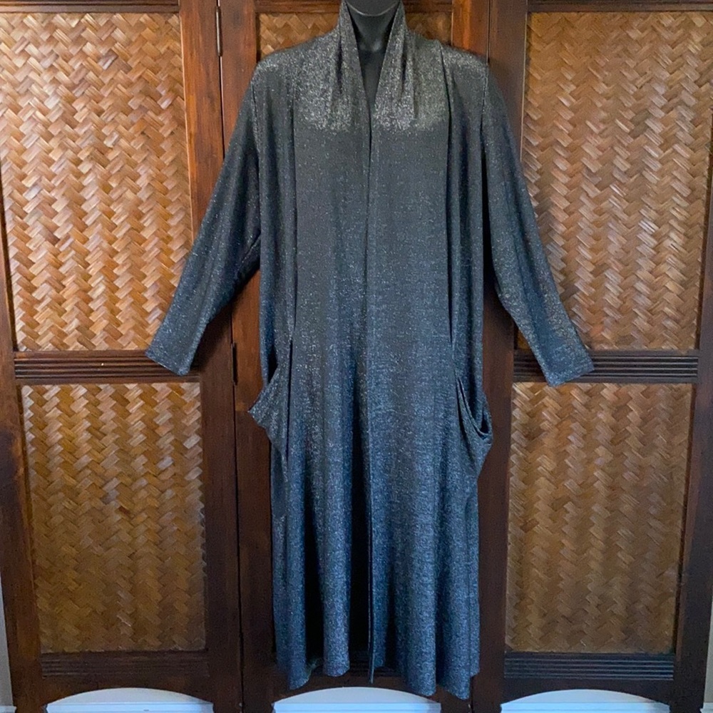 ALEMBIKA AFTER DARK - sparkle maxi cardigan Size 7 (18-20W)